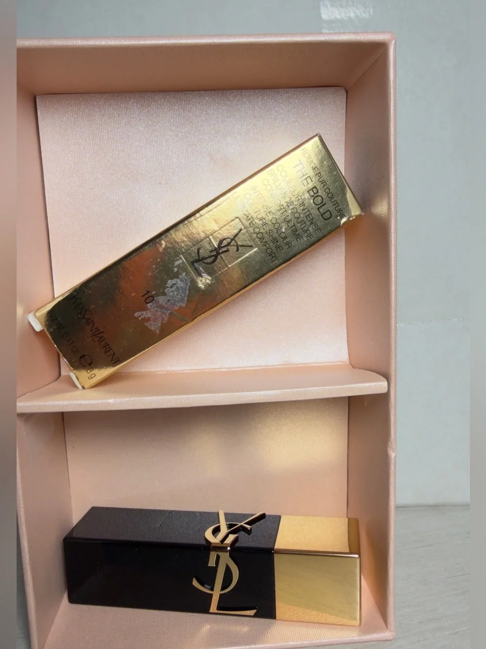 YSL Rouge Pur Couture The Bold Lipstick #10 Brazen Nude NIB Full Size